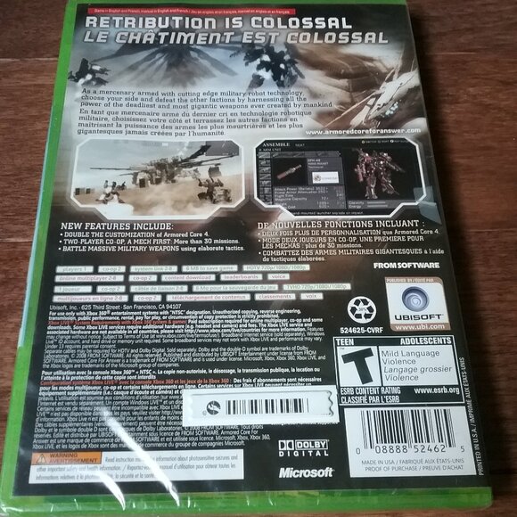 Armored Core For Answer (Microsoft Xbox 360, 2008) Brand New & Sealed Read Desc. - Picture 3 of 5